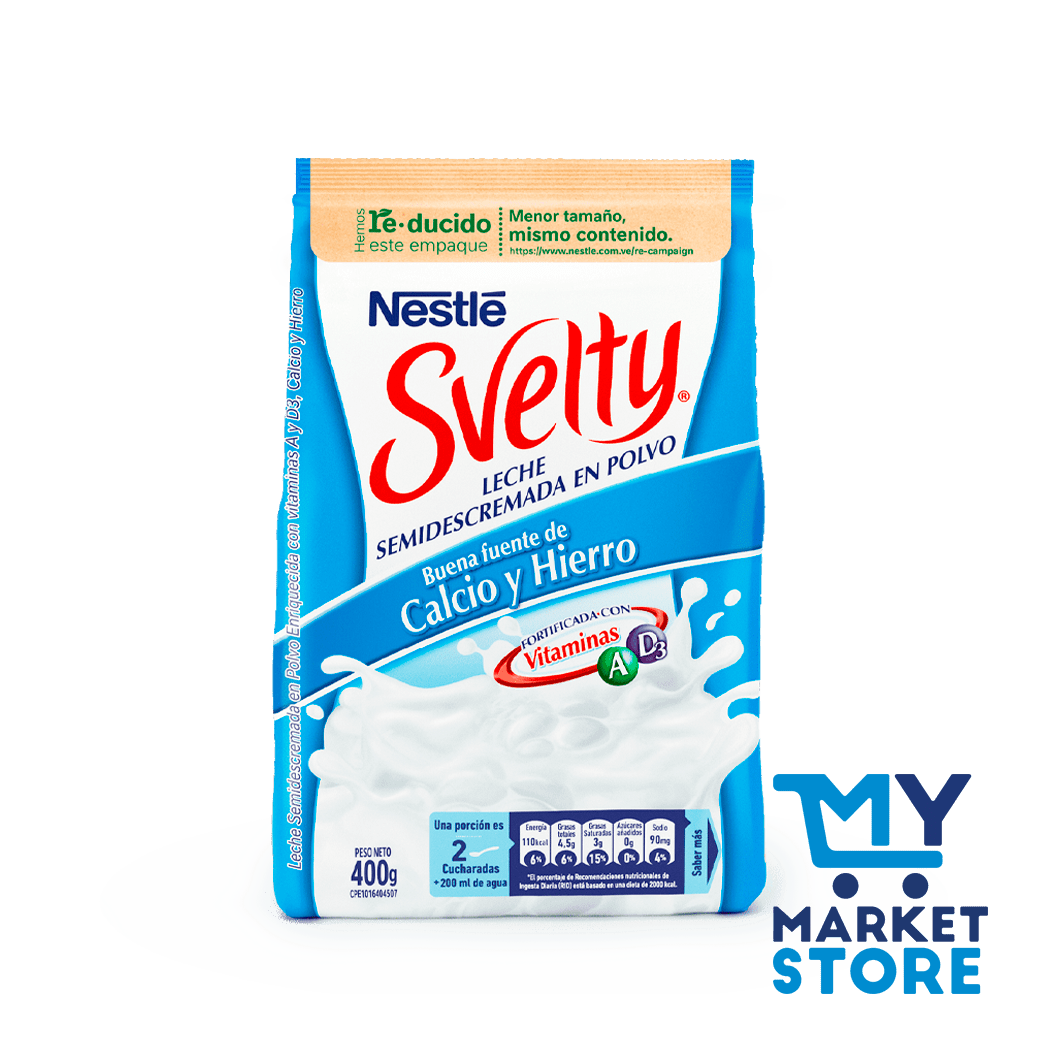 LECHE EN POLVO SEMIDESCREMADA SVELTY 400G