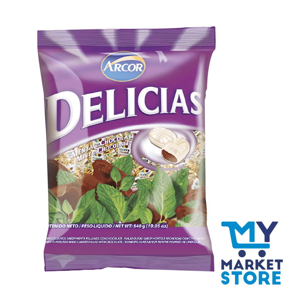 CARAMELOS DELICIAS CHOCO MENTA ARCOR 125G