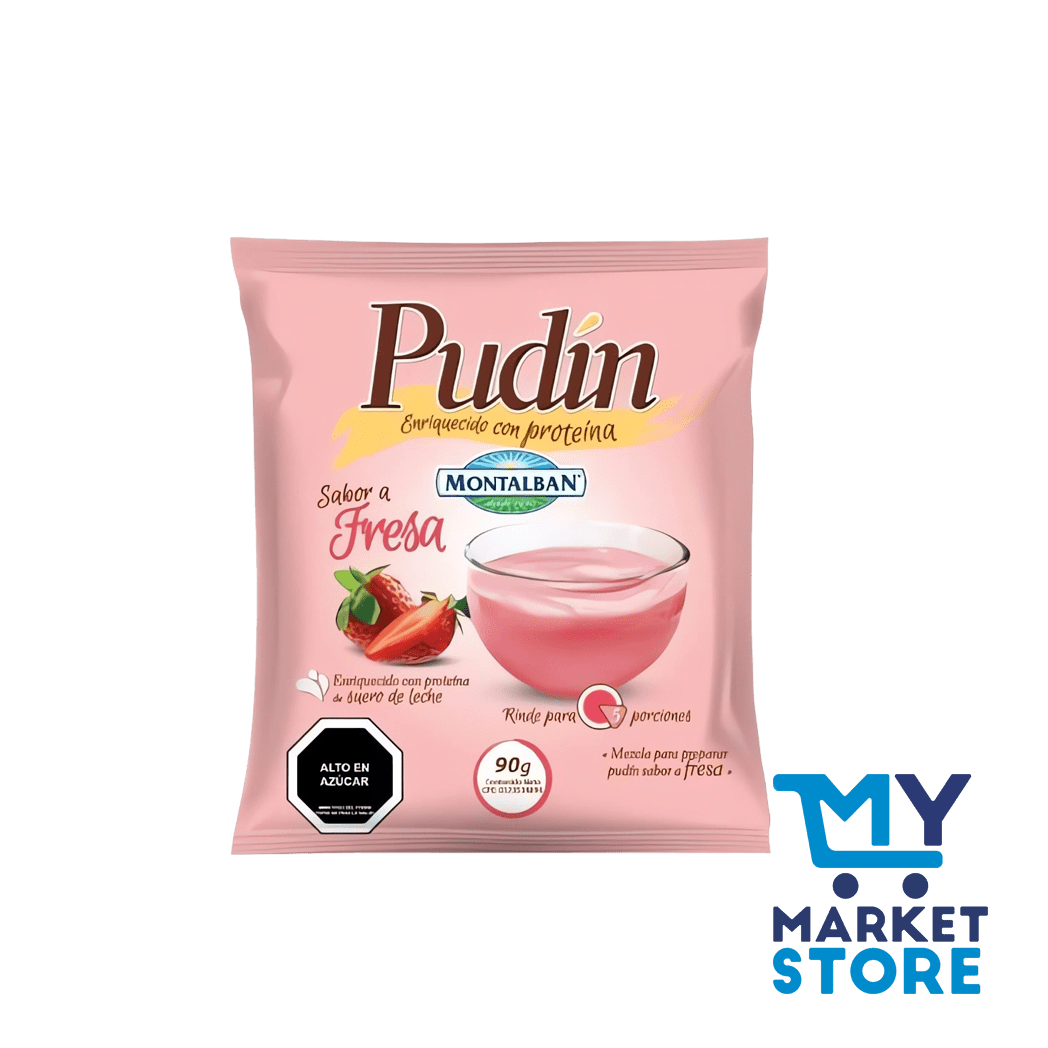 PUDIN DE FRESA MONTALBAN 90G