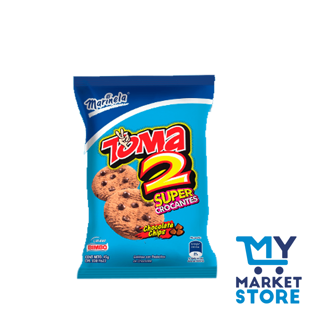 TOMA 2 CHOCOLATE CHIPS MARINELA 45G