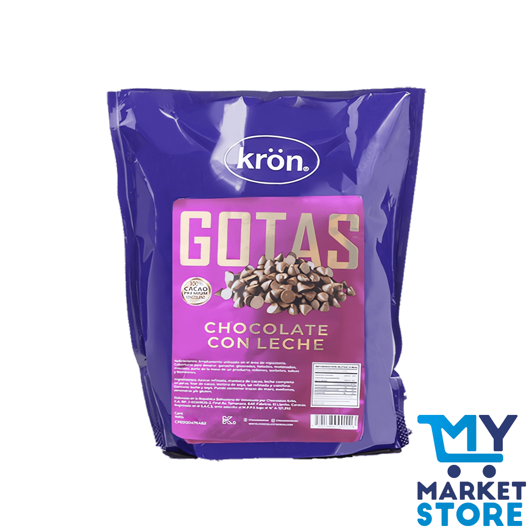 GOTAS DE CHOCOLATE PARA COBERTURA LECHE KRON 250G