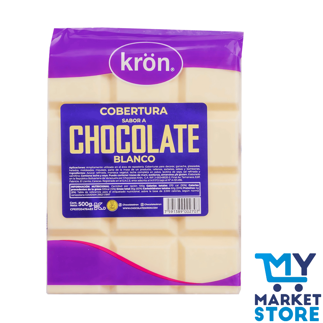 CHOCOLATE PARA COBERTURA KRON BLANCO 500G