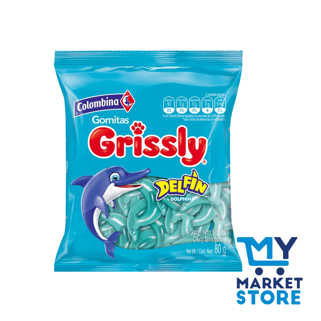 GOMITAS GRISSLY DELFIN 80G