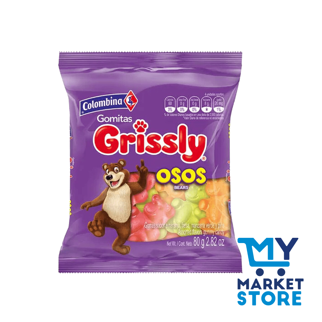 GOMITAS GRISSLY OSOS 80G