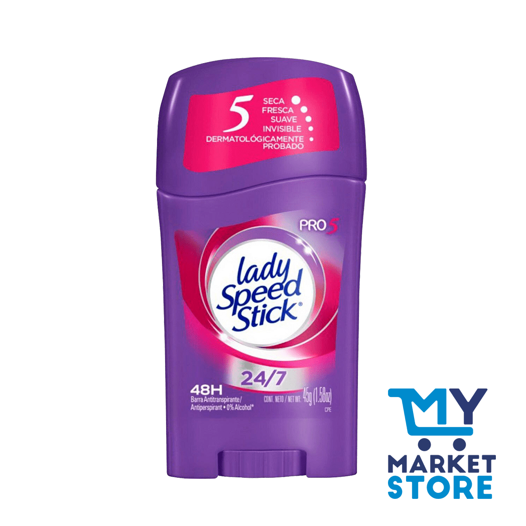 DESODORANTE LADY SPEED STICK 24/7 BARRA 50G