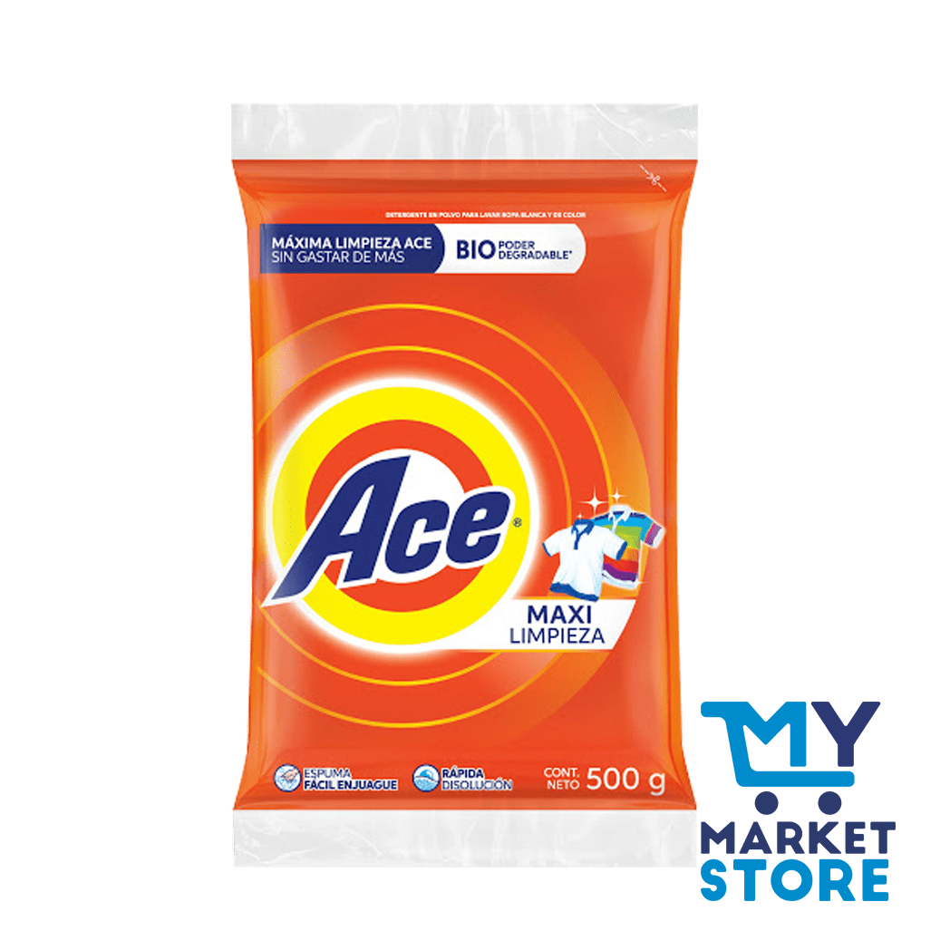 DETERGENTE EN POLVO ACE 500G