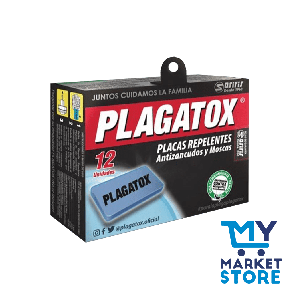 PLACAS REPELENTES ANTIZANCUDOS PLAGATOX 12UND