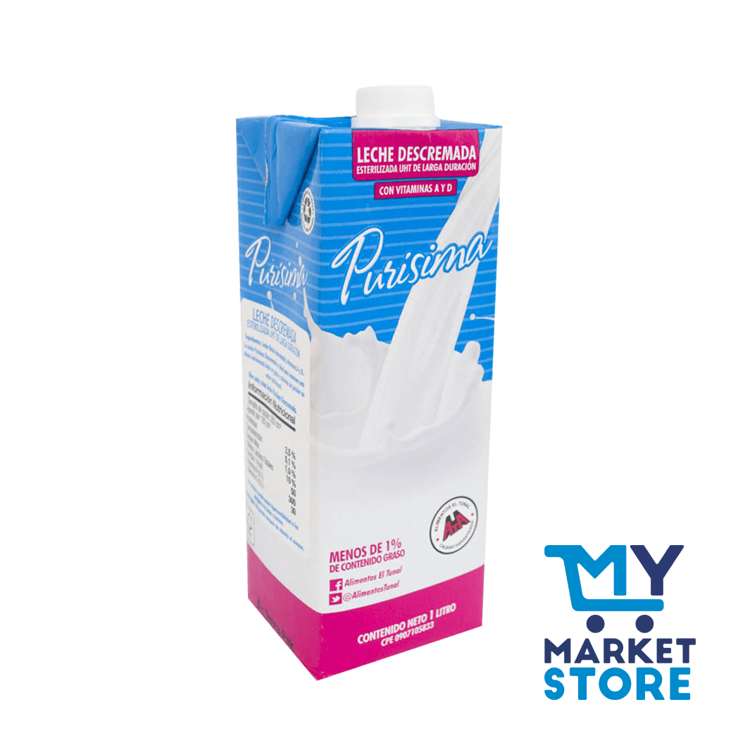 LECHE DESCREMADA PURISIMA 1L